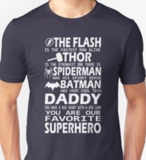 Daddy-SuperHero Slim Fit T-Shirt