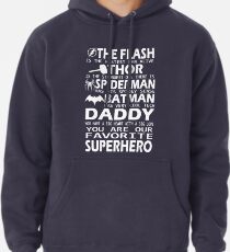 Daddy-SuperHero Pullover Hoodie