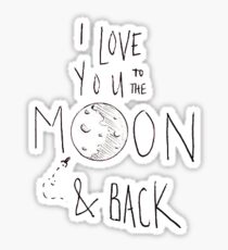 Pegatina Te amo a la luna
