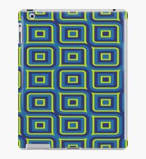 Blue yellow rectangles pattern iPad Case/Skin