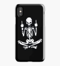 Awesome Middle Finger Skull iPhone Case/Skin