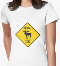 Moose Xing Women's Fitted T-Shirt