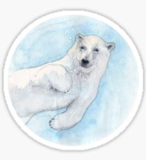 Polar bear underwater Sticker