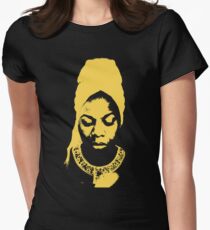 Nina Simone Gelb Tailliertes T-Shirt