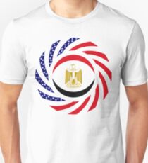 Egyptian American Multinational Patriot Flag Series Slim Fit T-Shirt