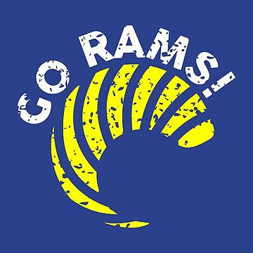 Los Angeles Rams - Vintage Circle Logo (Yellow) - Los Angeles Rams -  Posters and Art Prints