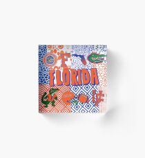 University of Florida Collage Acrylic Block