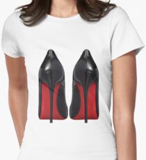 Red Sole Heels - Designer/Fashion/Trendy/Hipster Meme Women's Fitted T-Shirt