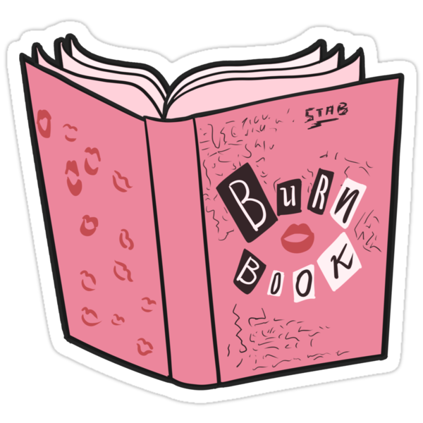 the burn book stickers by ellador redbubble