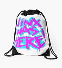 JINX WAS HERE Drawstring Bag
