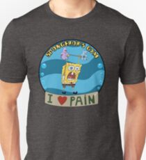 Spongebobs Fitnessstudio Slim Fit T-Shirt