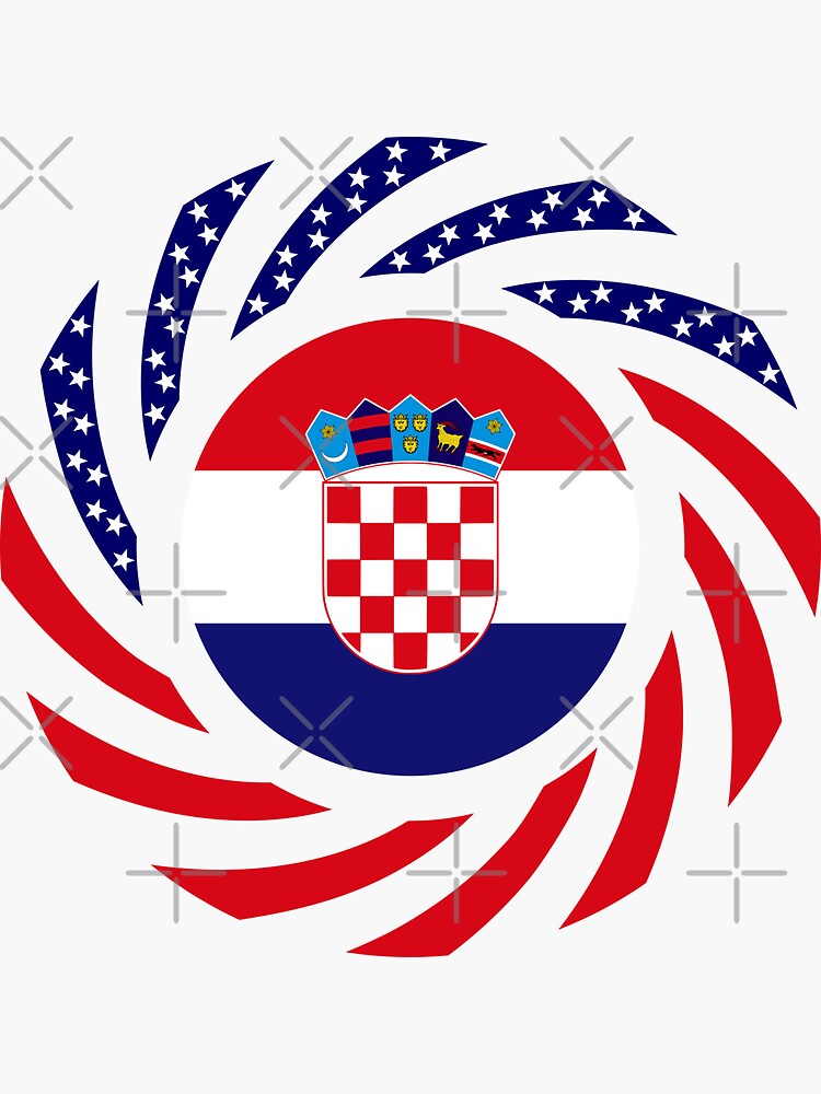 Croatian American Multinational Patriot Flag Series by carbonfibreme