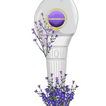 Everglow Floral Lightstick kpop  Sticker for Sale by Raquel Maia