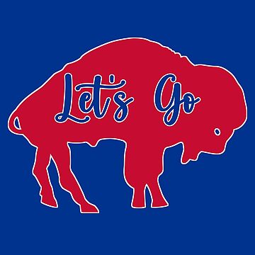 let's go buffalo Sticker for Sale by NovaTees