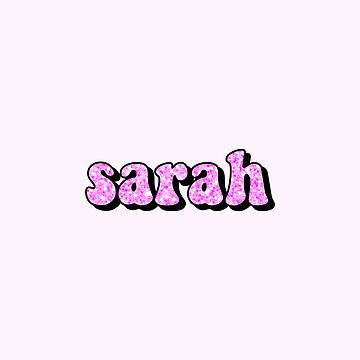 sarah name wallpaper in glitter