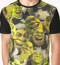 Shrek-Collage Grafik T-Shirt