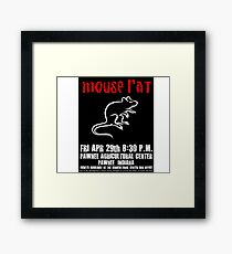 Mouse Rat Concert Poster Framed Print