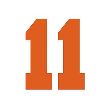 11 Number Cleveland Sports Eleven Brown Jersey Sticker for Sale by  HelloFromAja