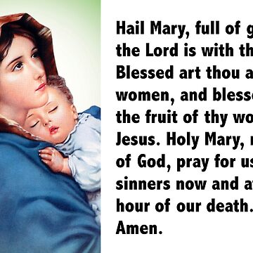 Hail Mary Prayer Stickers