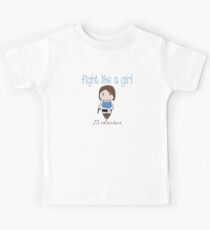 Fight Like a Girl - Zombie Killer Cop Kids Tee