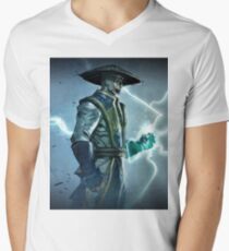 Raiden, Mortal Kombat Men's V-Neck T-Shirt