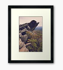 Rocky Bluffs high in the Blue Ridge Mountains Framed Print