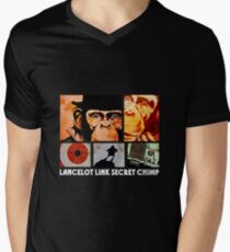 Lancelot Link: Secret Chimp Men's V-Neck T-Shirt