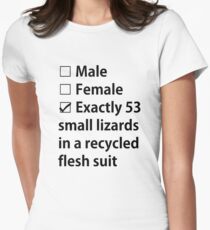 No Gender, Only Lizards Women's Fitted T-Shirt
