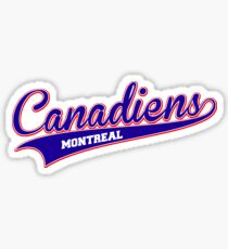 Canadiens blue script Sticker