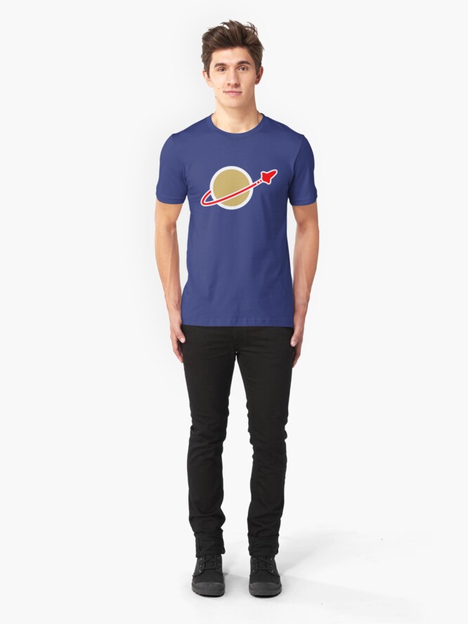 Alternate view of Lego Space! Slim Fit T-Shirt