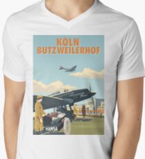 Köln (Butzweilerhof) Flughafen von Rosie T-Shirt mit V-Ausschnitt