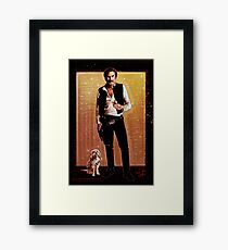 Ron Burgundy Han Solo Framed Print