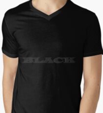Black Men's V-Neck T-Shirt