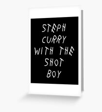 Curry Drake Shot (White) Greeting Card