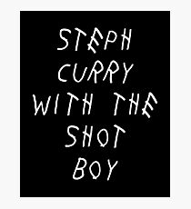 Curry Drake Shot (White) Photographic Print