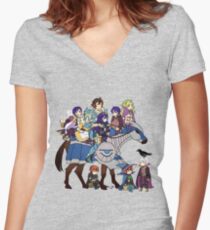 Fire Emblem Awakening - Frederick's Daycare Service Women's Fitted V-Neck T-Shirt