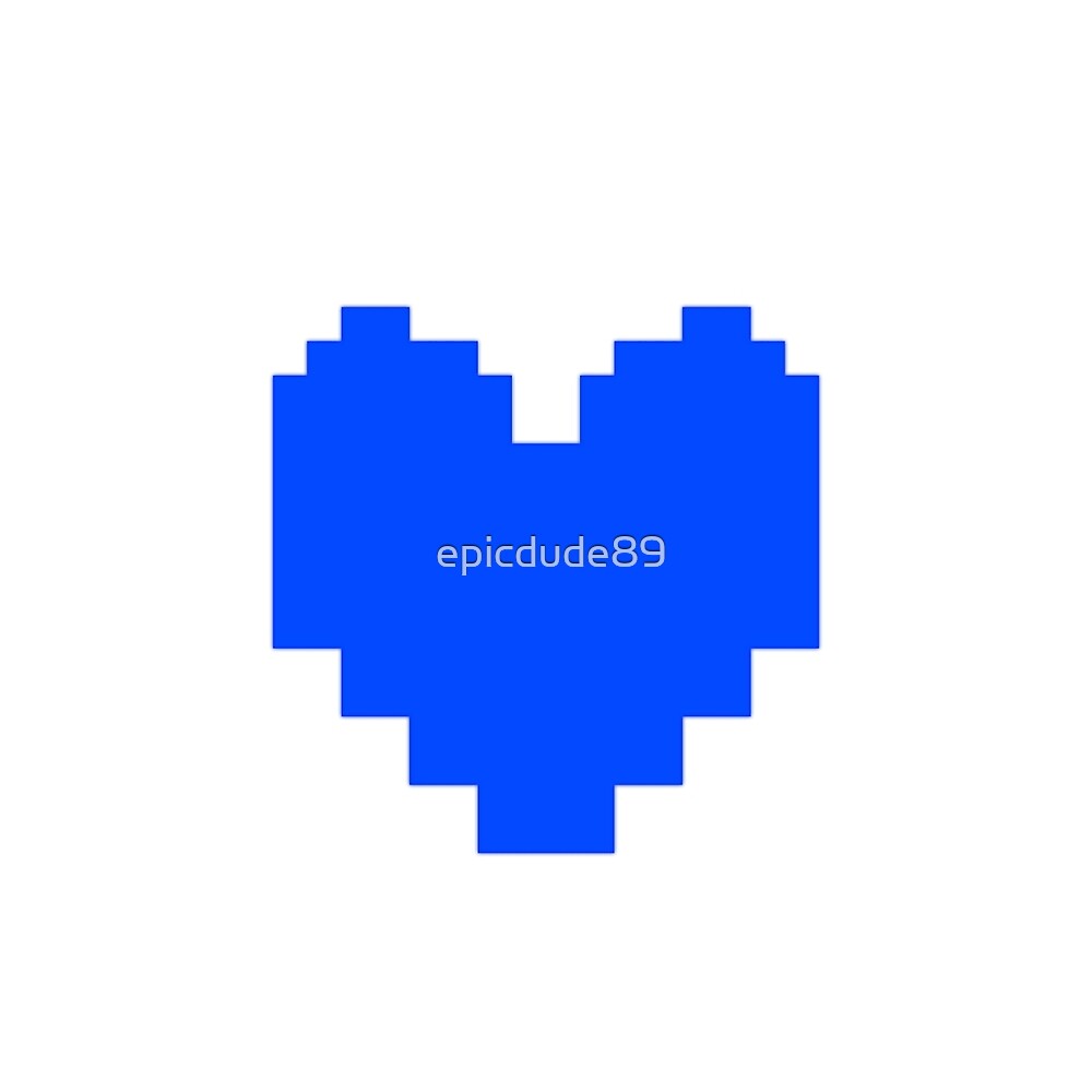 Undertale Blue Soul By Epicdude89 Redbubble.