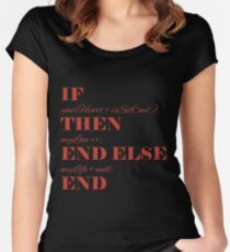 If your heart ... Women's Fitted Scoop T-Shirt