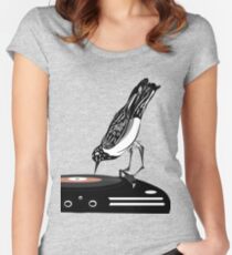 DJ Elster Tailliertes Rundhals-Shirt