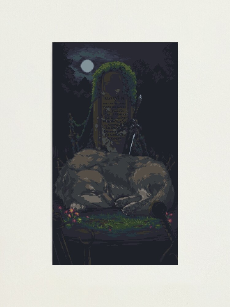 Pixel Sif In Darkroot Garden Photographic Print By Zedotagger