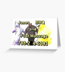 Jones BBQ and Foot Massage Greeting Card
