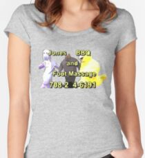 Jones BBQ and Foot Massage Women's Fitted Scoop T-Shirt