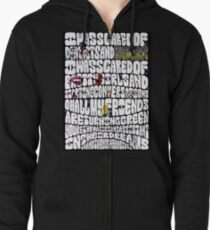 Riptide Lyrics Zipped Hoodie