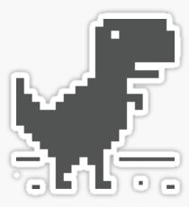 Unable to connect to the internet - Dinosaur Sticker