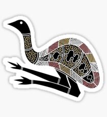 Aboriginal Art - Emu Sticker