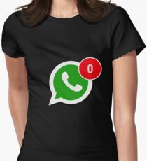 Camiseta entallada para mujer Mensajes de WhatsApp