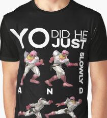 Camiseta gráfica Yo, ¿él simplemente subió lentamente y Down-Smash? - Super Smash Bros. Cuerpo a cuerpo - Cicatriz