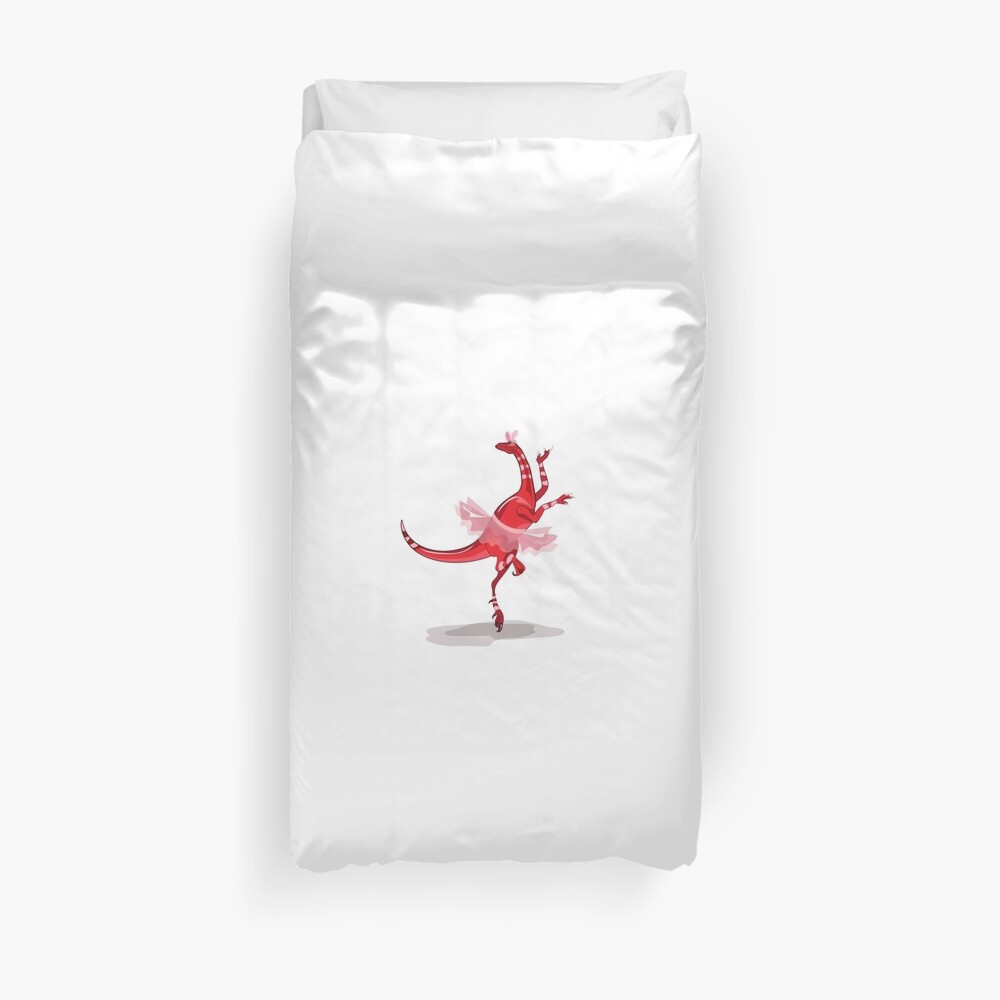 Illustration eines Ballerinatanzen-Raubvogels. Bettbezug