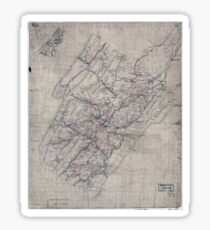 Civil War Maps 1544 Rockbridge Co Va Sticker