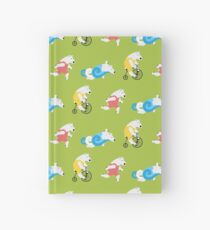 Polar Bear Triathletes Green Hardcover Journal